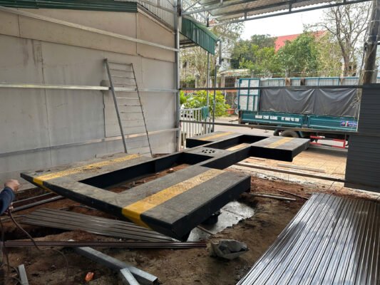 Hình ảnh bàn giao cầu nâng cánh bướm tại ĐakSong