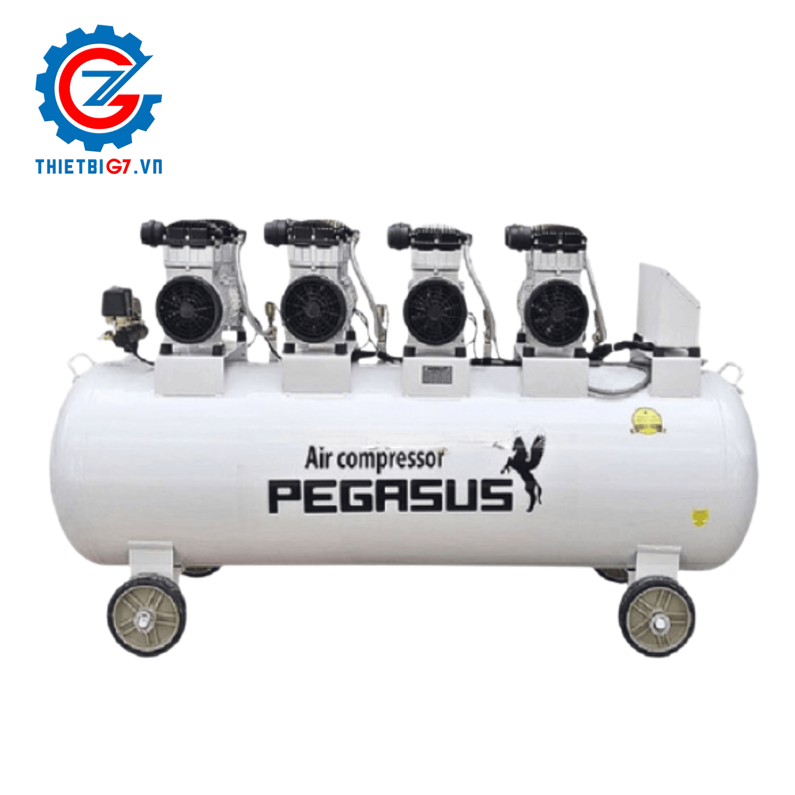 Máy nén khí không dầu PEGASUS 3 HP – 120L – 8 Bar