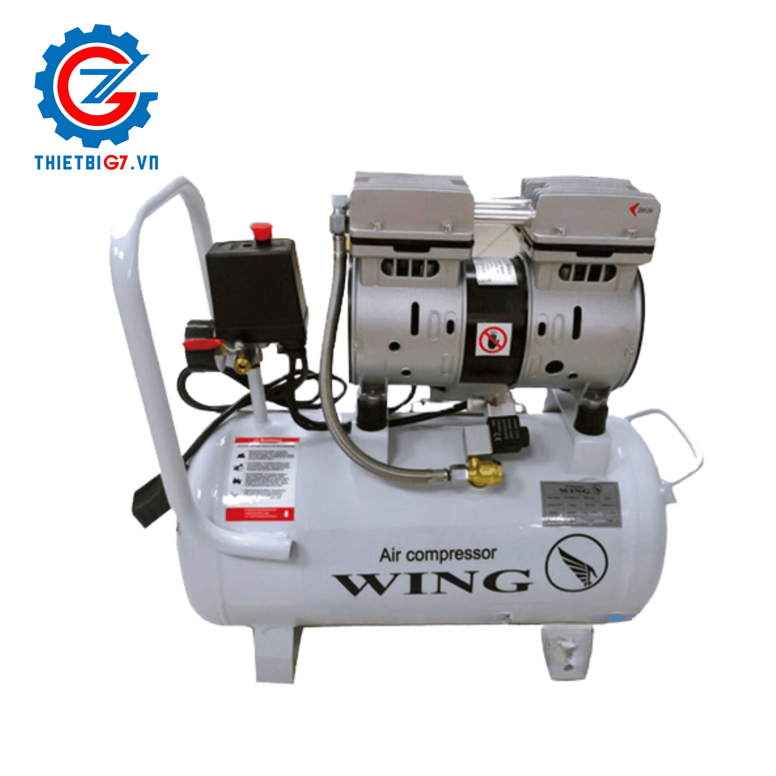 Máy nén khí không dầu giảm âm Wing TW-OF750-25L