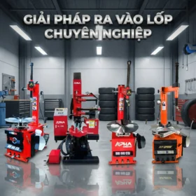 Giải pháp thiết bị ra vào lốp xe tải và xe con cho Gara chuyên nghiệp