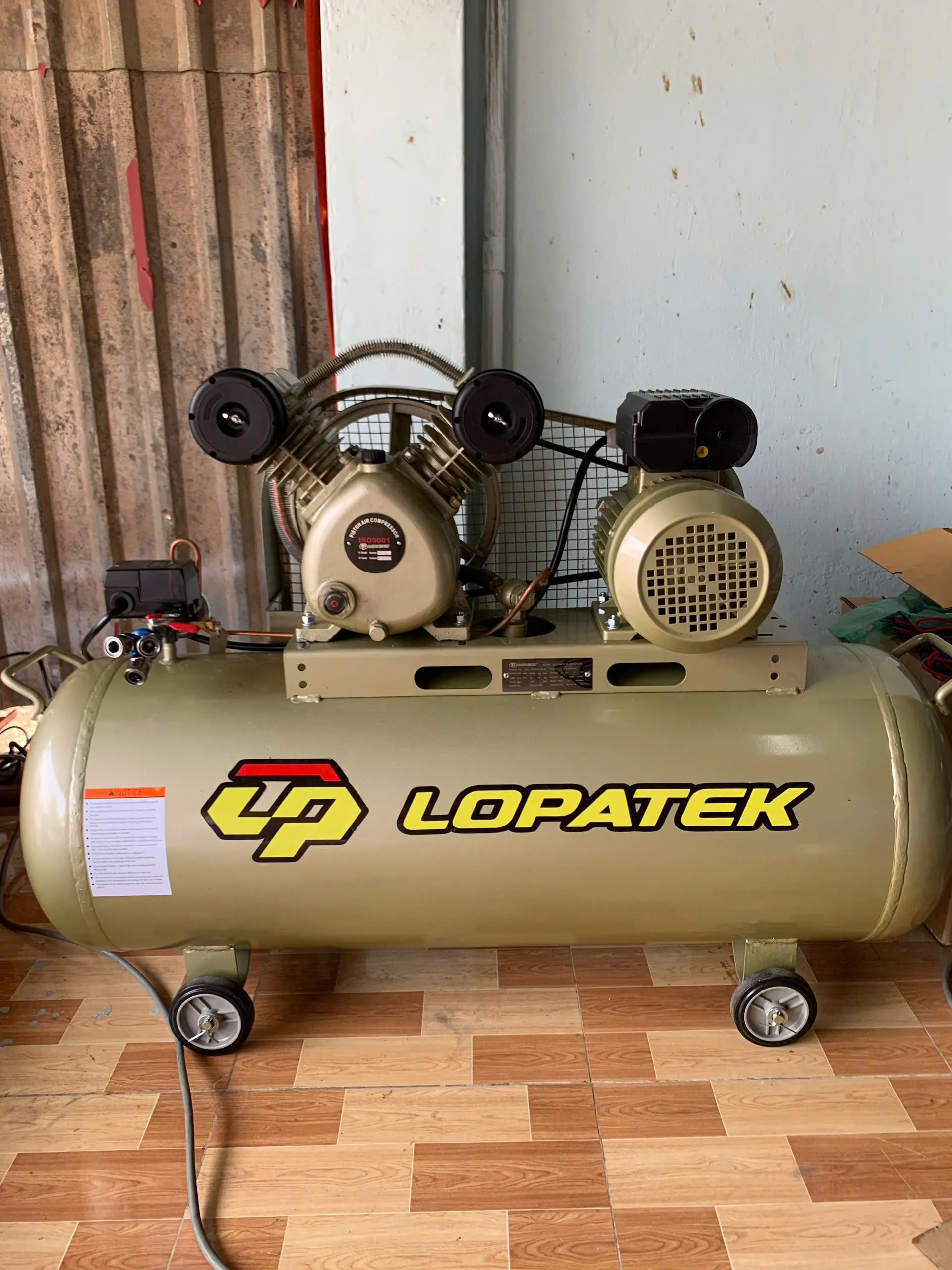 Máy nén khí piston bình chứa lớn, lên hơi nhanh
