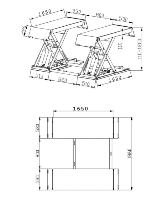 Cầu Nâng Ô Tô Di Động ALPHA AL-4XD