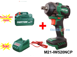 Súng bắn bulong dùng pin 1/2 inch DEKTON