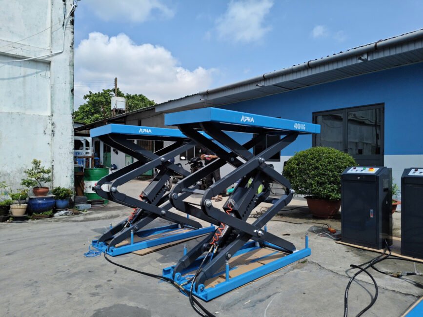 Cầu Nâng Ô Tô Cắt kéo Kiểu Xếp ALPHA AL 4XA