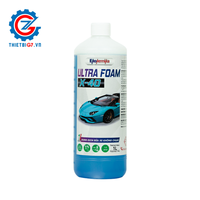DUNG DỊCH RỬA XE KHÔNG CHẠM THẾ HỆ MỚI EKOKEMIKA ULTRA FOAM X-40 1L