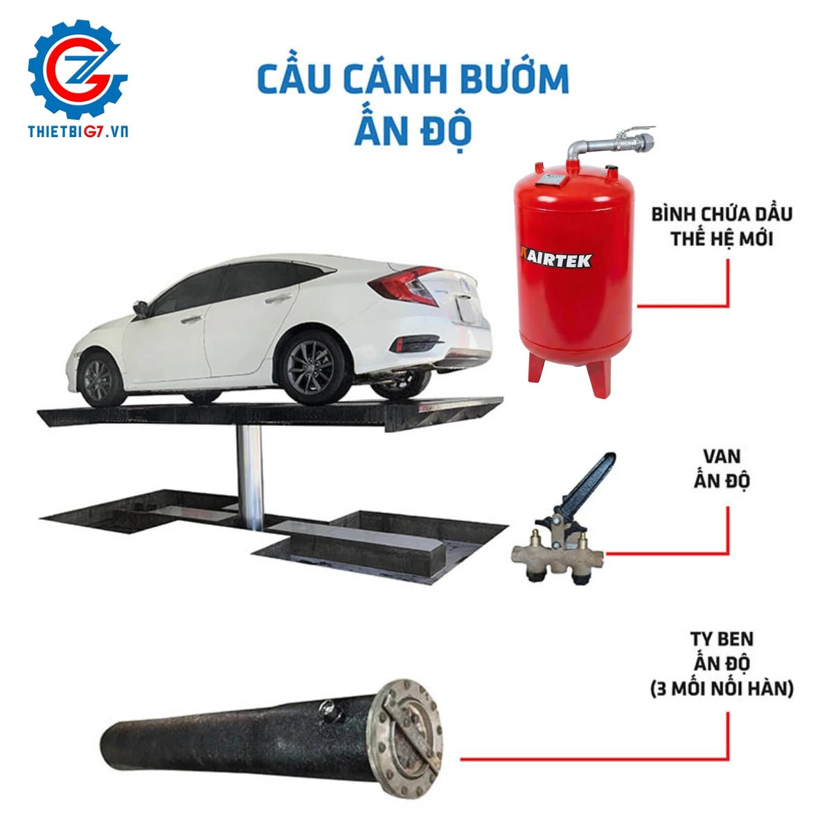 cầu nâng 1 trụ rửa xe rửa xe rửa xe cánh bướm rửa xe 4 tấn