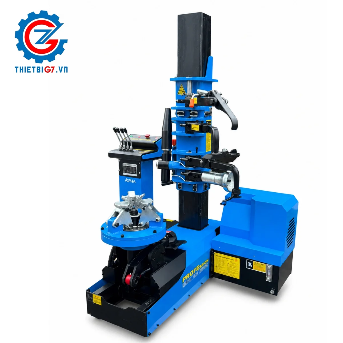 Máy tháo lắp lốp xe tải Alpha AL-1300 All-New 2026 Máy tháo lắp lốp xe tải Alpha AL-1300 All-New 2026 chính hãng, công suất 4kW, điện 220V.