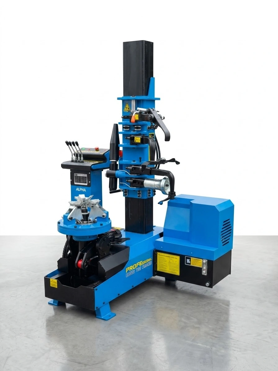 Máy tháo lắp lốp xe tải Alpha AL-1300 All-New 2026 chính hãng, công suất 4kW, điện áp 220V.