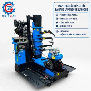 Máy tháo lốp xe tải đa năng Alpha AL-1300-SDL2 lắp trên xe lưu động