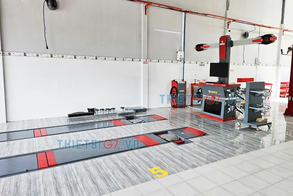 Hệ thống cân chỉnh OMEGA tại dự án garage của Thiết Bị G7