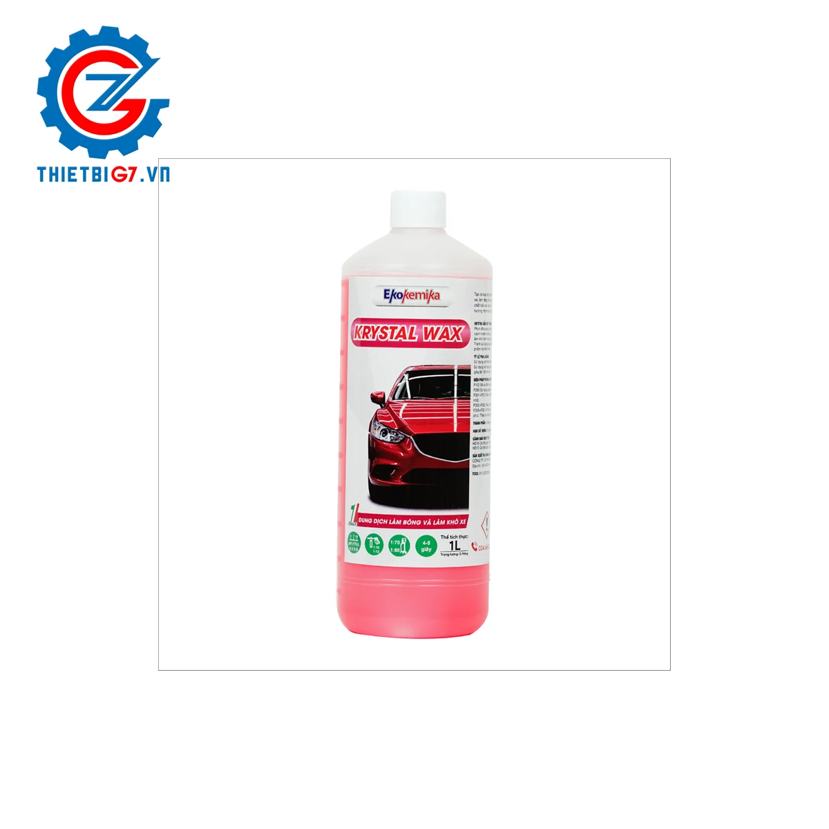 Dung dịch làm bóng và làm khô sơn xe Ekokemika KRYSTAL WAX 1L