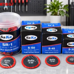 Các dòng miếng vá săm lốp SAKA-TECH chuyên dụng gồm S-35 S-45 S-60 và SR-1