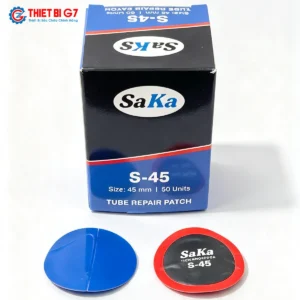 Miếng vá săm lốp SAKA-TECH S45 đường kính 45mm hộp 50 miếng chính hãng nền trắng