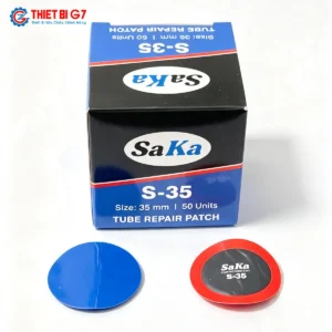 Miếng vá săm lốp SAKA-TECH S35 kích thước 35mm hộp 50 miếng chính hãng nền trắng
