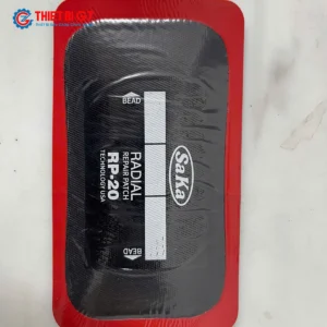 Cận cảnh miếng vá lốp bố thẳng SAKA-TECH RP-20 kích thước 75x125mm công nghệ USA