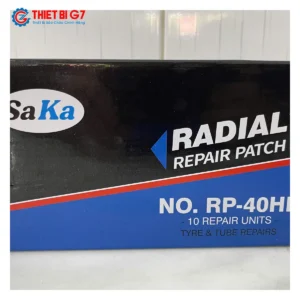 Cận cảnh miếng vá lốp bố thẳng SAKA-TECH RP-40HD Heavy Duty 110x205mm dày dặn