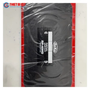 Cận cảnh miếng vá lốp bố thẳng SAKA-TECH RP-42 kích thước 125x250mm viền đỏ sắc nét