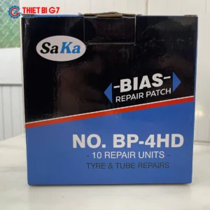 Quy cách đóng gói hộp 10 miếng vá lốp bố chéo SAKA-TECH BP-4HD chính hãng