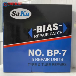 Quy cách đóng gói hộp 5 miếng vá lốp bố chéo SAKA-TECH BP-7 chính hãng