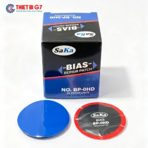 Miếng vá lốp bố chéo SAKA-TECH BP-0HD đường kính 60mm hộp 25 miếng chính hãng nền trắng