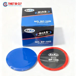 Miếng vá lốp bố chéo SAKA-TECH BP-1HD đường kính phi 75mm hộp 20 miếng chính hãng