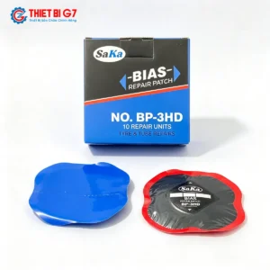 Miếng vá lốp bố chéo SAKA-TECH BP-3HD kích thước 130x130mm Heavy Duty hộp 10 miếng chính hãng