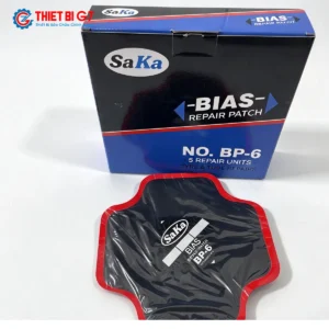 Miếng vá lốp bố chéo SAKA-TECH BP-6 kích thước 240x240mm thập tự bo góc hộp 5 miếng