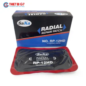 Miếng vá lốp bố thẳng SAKA-TECH RP-12HD kích thước 70x115mm Heavy Duty hộp 10 miếng