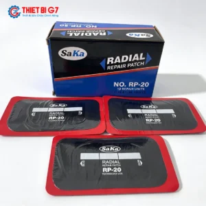 Miếng vá lốp bố thẳng SAKA-TECH RP-20 kích thước 75x125mm hộp 10 miếng chính hãng