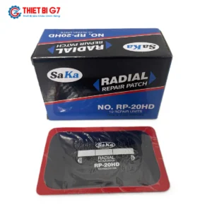 Miếng vá lốp bố thẳng SAKA-TECH RP-20HD kích thước 85x135mm Heavy Duty hộp 10 miếng chính hãng