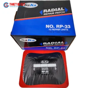 Miếng vá lốp bố thẳng SAKA-TECH RP-33 kích thước 100x125mm hộp 10 miếng chính hãng